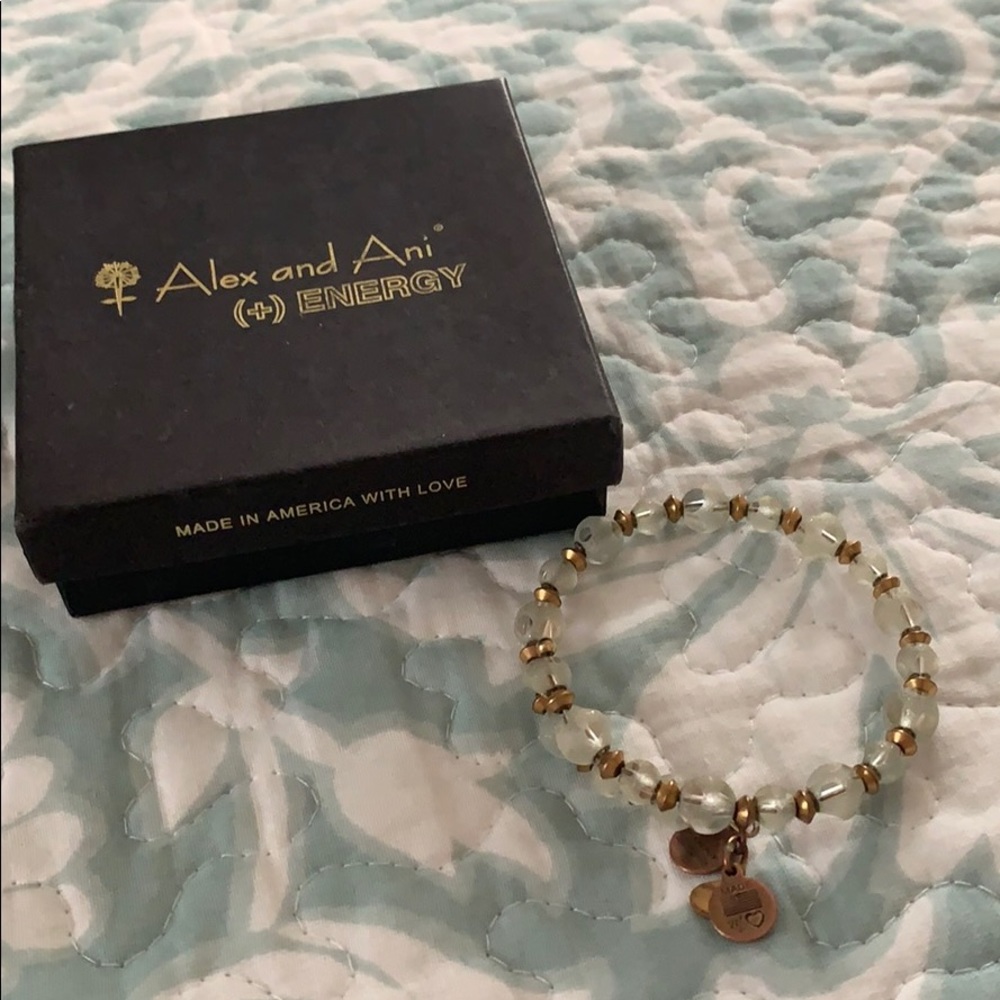 Alex and Ani clear crystal wrap bracelet